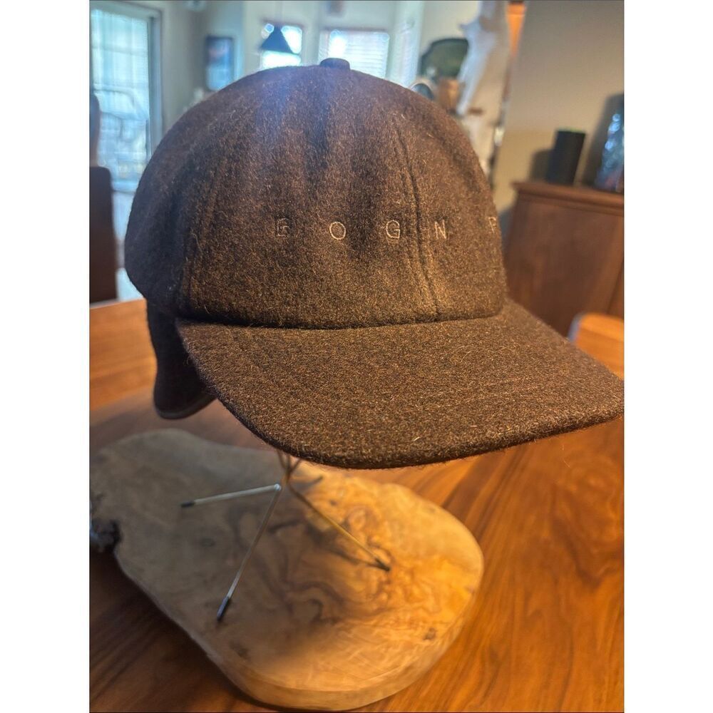 Bogner Dark Brown Wool Trapper Hat with Ear Flaps - XL